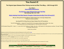 Tablet Screenshot of delawareriverfishing.com